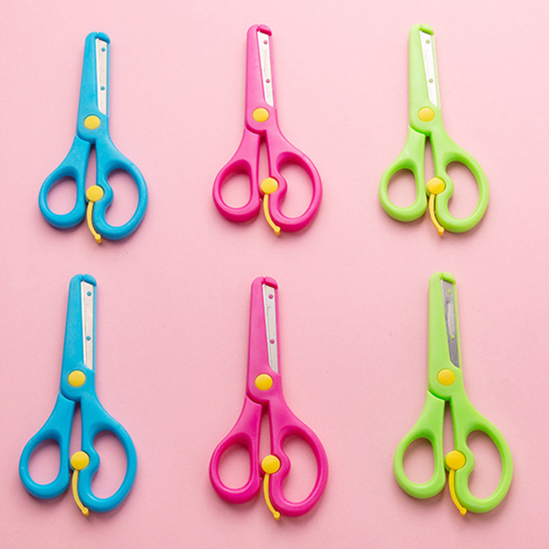 Picture of Children's Scissors, Safe, Handmade, Round-Headed, Stationery, Kindergarten Paper-Cutting, Primary School Students' Art, Art and Craft, Office Scissors Wholesale