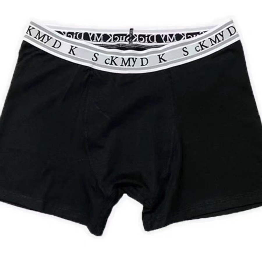 (in stock) Thug Club spoof slogan letters exposed boxer briefs for men and women with interesting niche
