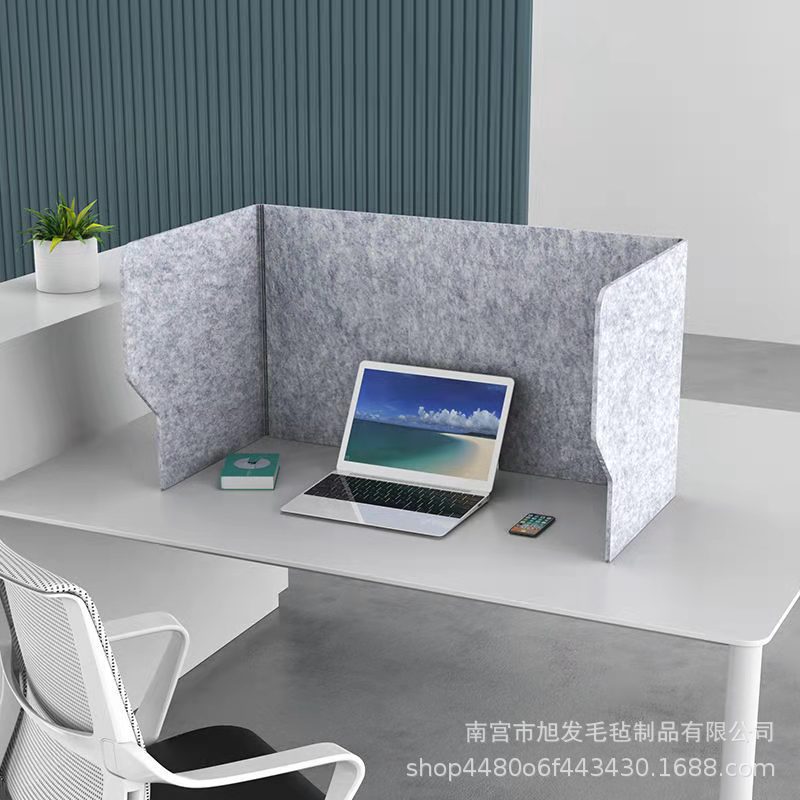 Office desktop sound-absorbing screen partition baffle anti-droplet isolation board student desk station felt baffle