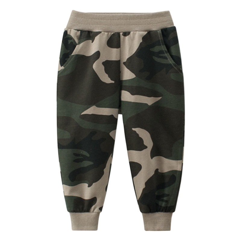 27kids brand children's pants 2024 autumn new boys sports pants camouflage pants a generation of hair