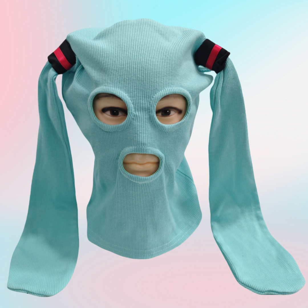 Picture of Summer Outdoor Sunscreen Mask Men's Ice Silk Motorcycle Riding Face Towel Thin Animal Full Face Neck Ear Hanging Tape
