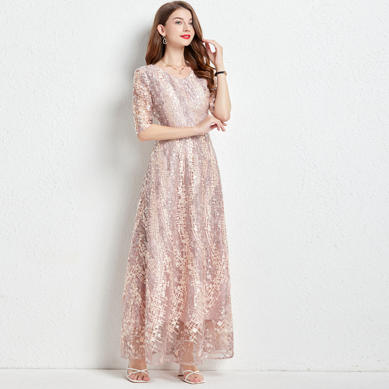Picture of Prospective Mother-in-law Wedding Mother's Dress Evening Dress Micro Chubby Large Size Brand Large Style Wedding Banquet Young Age Dress