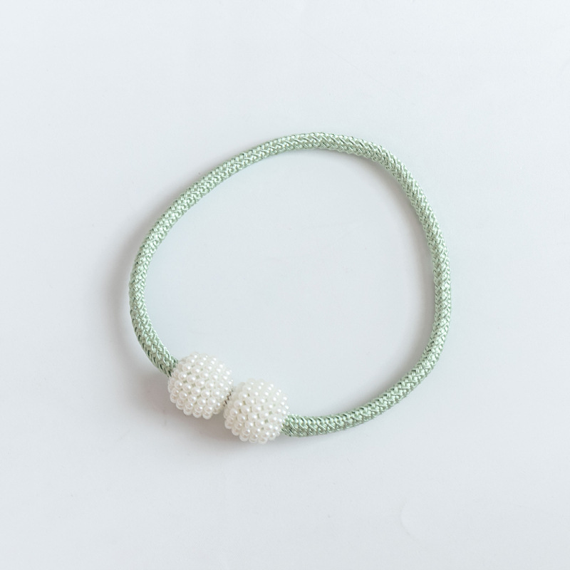 Picture of Curtain Tiebacks Wholesale Cross-Border No-Drill Large Pearl Magnetic Curtain Tiebacks Curtain Buckle Straps Curtain Accessories