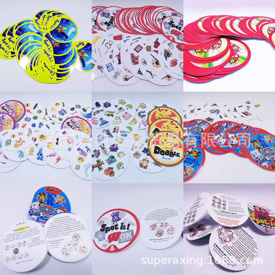 Picture of Direct Sales Hot-Selling Spot It Card Dobble English Board Game Find Your Sister Large Quantity