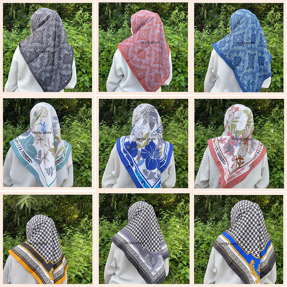 Foreign trade autumn and winter New scarf Malaysia BIDANG 45 plus Mili brocade large square scarf shawl