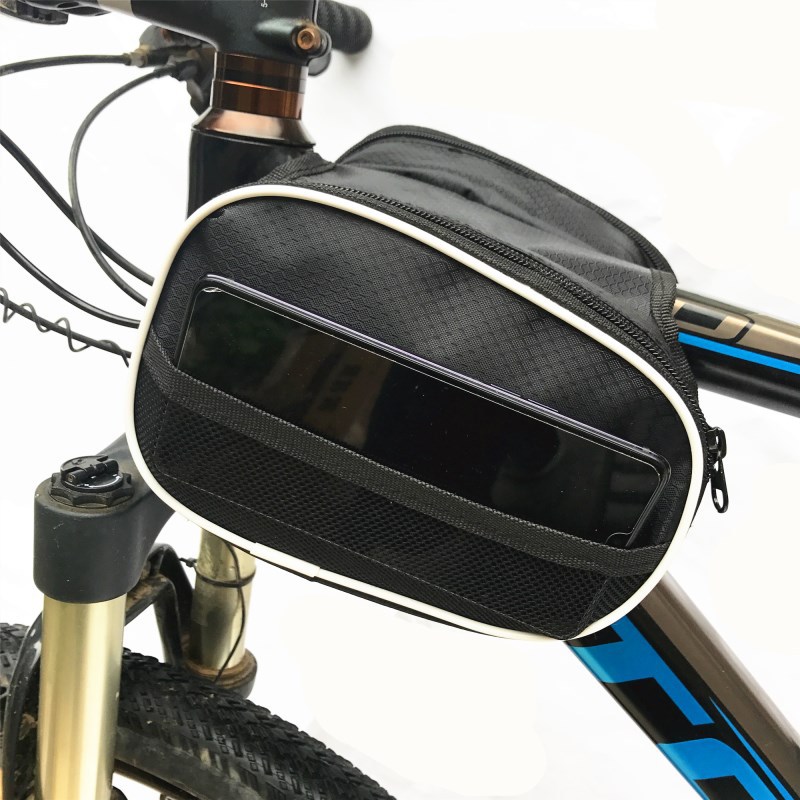 Large-capacity bicycle beam bag upper tube bag mountain road bike riding equipment bicycle bag bicycle bag