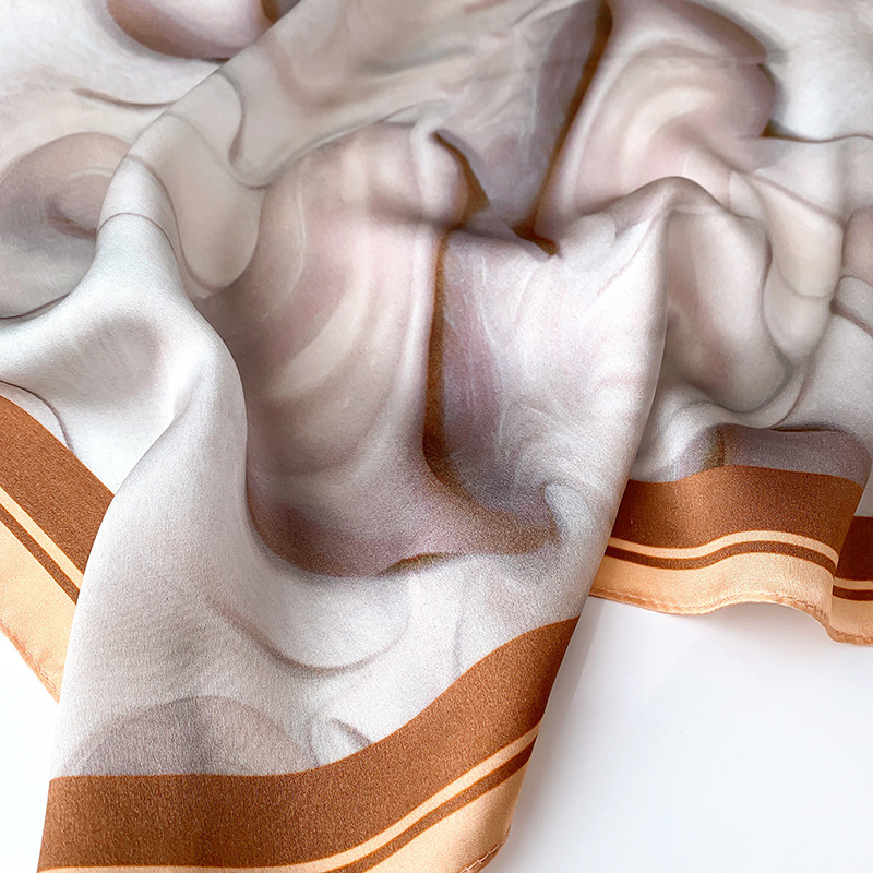 Picture of 2024 New Style Silk Scarves Women's Spring and Summer Fashion Printed 100 Mulberry Silk Small Square Scarf South Korea Ribbon Scarf