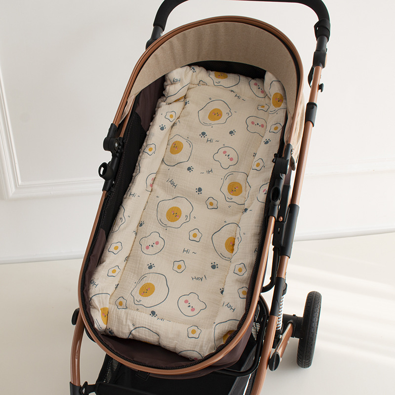 Picture of Autumn and Winter Crib Pea Velvet Comfortable Gauze Mattress Baby Mattress Children's Cotton Cushion Bed
