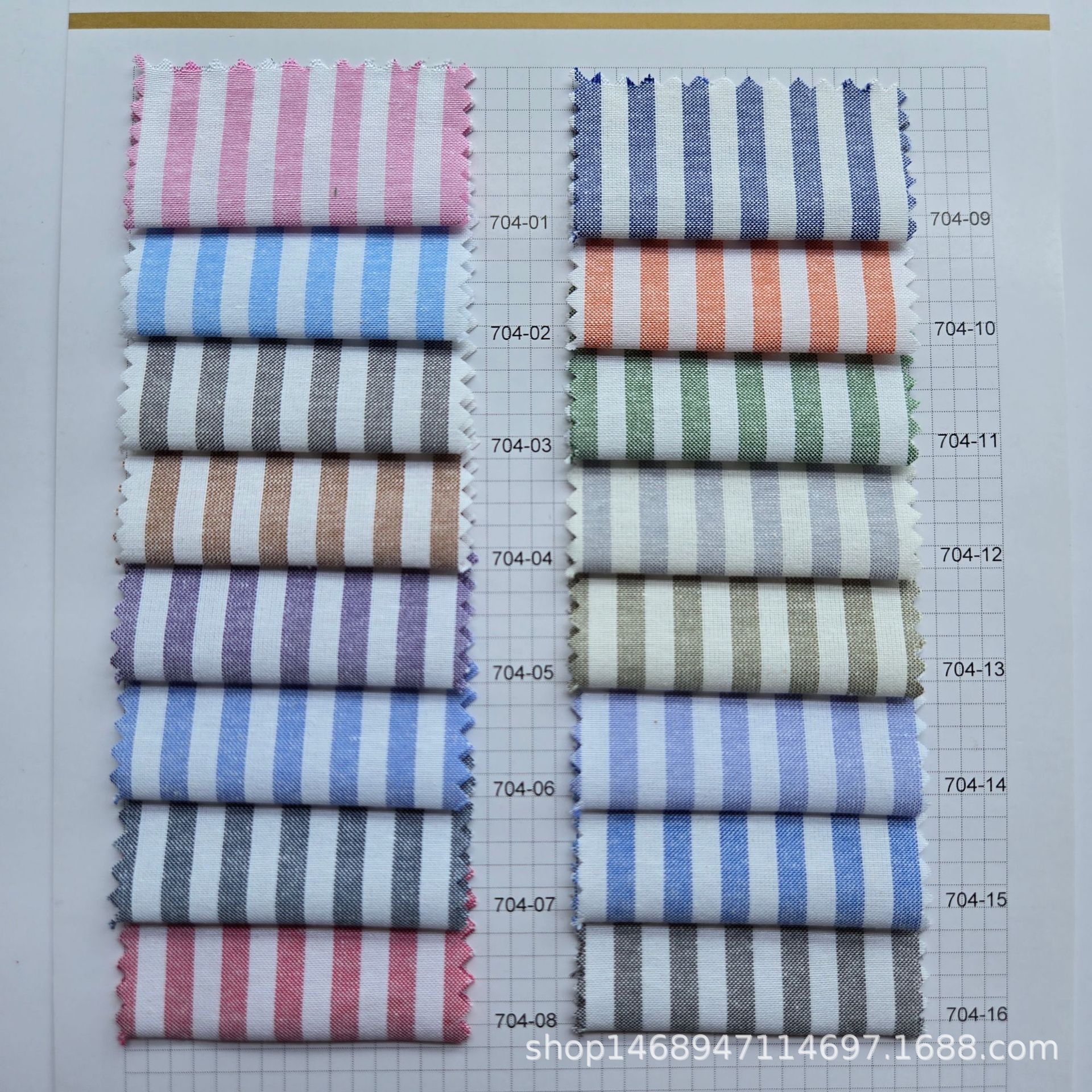 Ready Supply Cvc Oxford Striped Fabric Spring and Summer Workwear Style Youth Shirt Fabric Woven Clothing Fabric