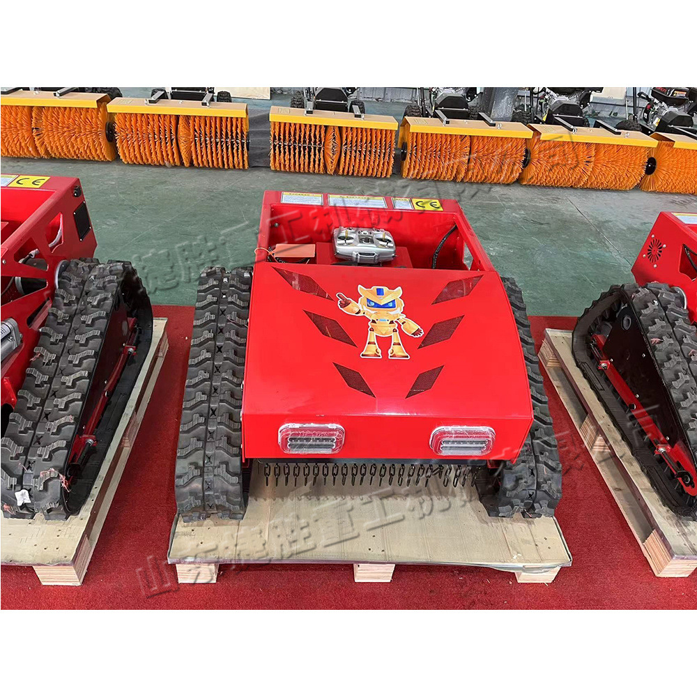 Small crawler remote control lawn mower orchard agriculture and forestry intelligent weeding equipment grassland reclamation climbing lawn mower
