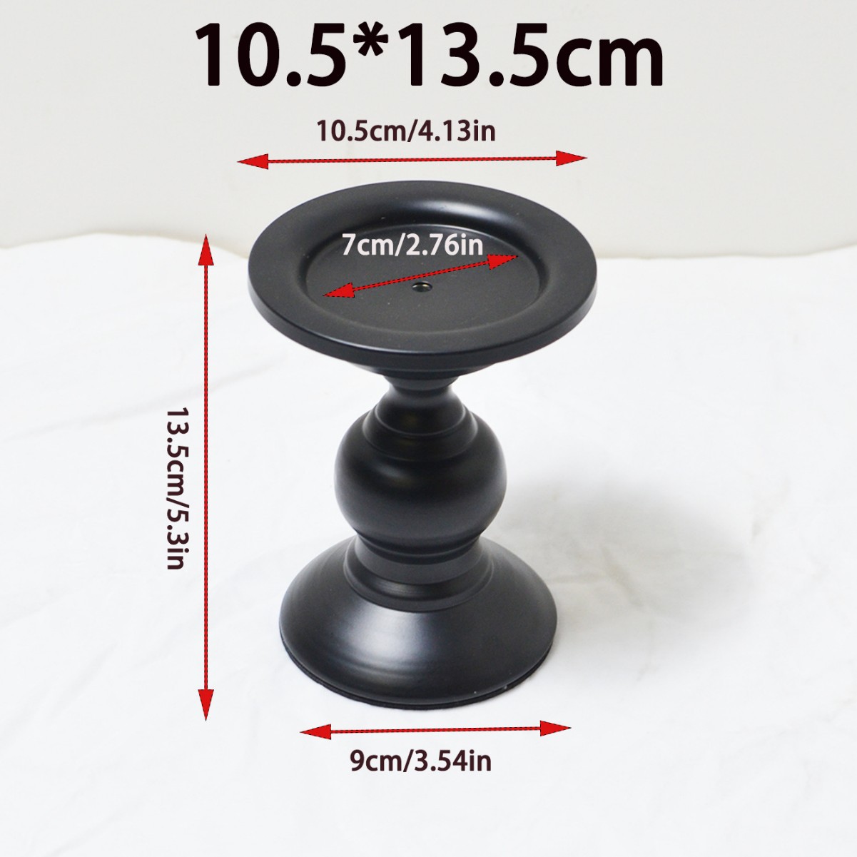 Picture of American Candlestick candlelight dinner candle Cup atmosphere decoration black iron candlestick crafts ornaments manufacturers supply