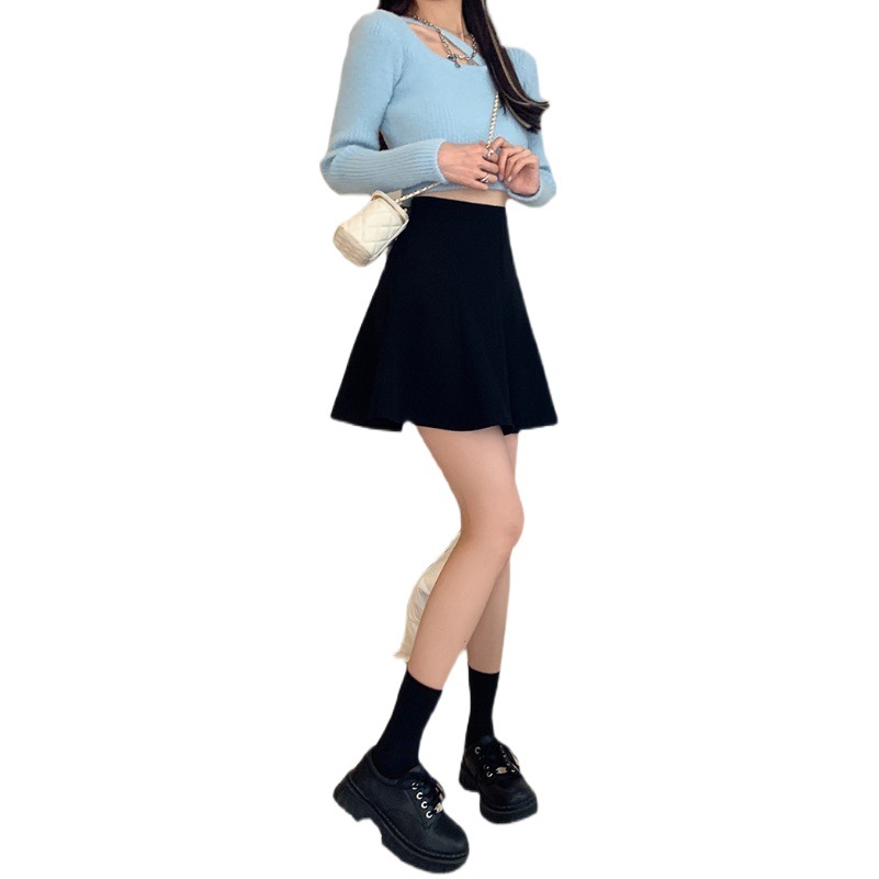 Hot Girl Pure Desire Umbrella Skirt Women's Design Niche Umbrella Skirt Pleated High-Waisted A-Line Slimming Look Super Hot Shorts Skirt