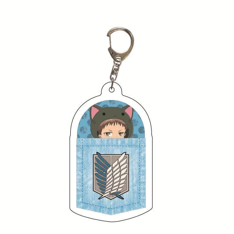 Picture of Star anime peripheral acrylic keychain pendant wholesale attack giant creative jewelry gift