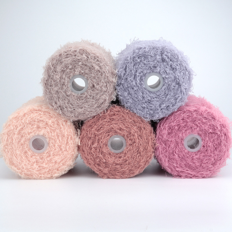 Picture of Silk Joy/Cross-Border Teddy Velvet Curly Furry DIY Handmade Knitting Yarn Ball 500g