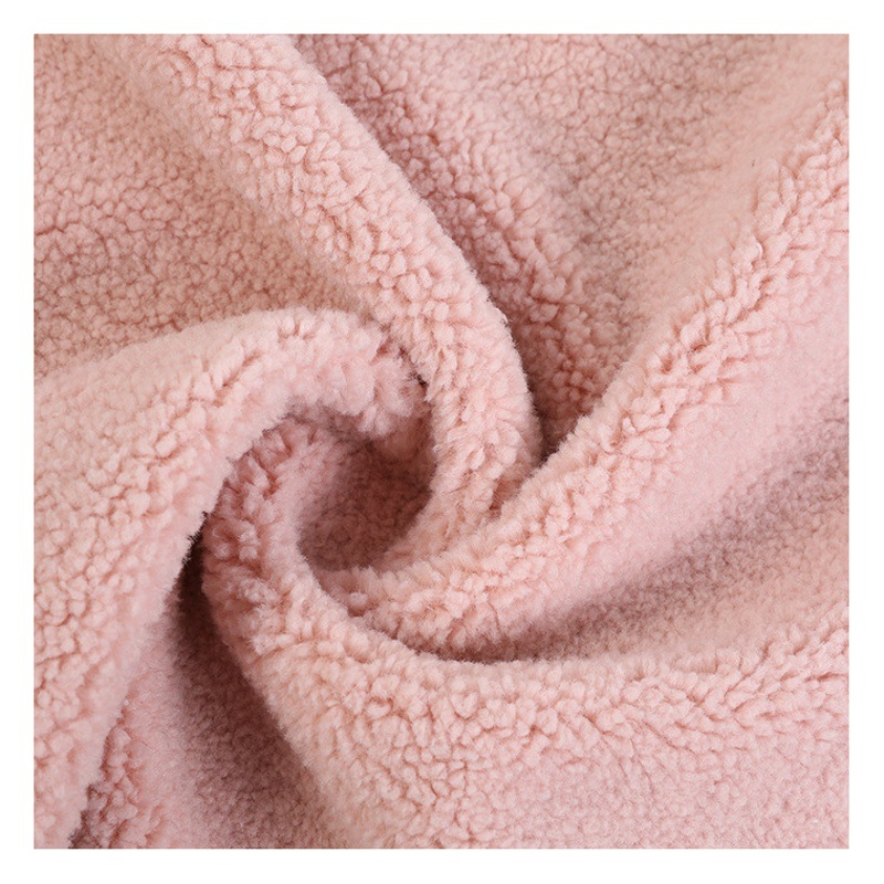 Fur One Suede Fabric Paris Spring Lamb Velvet Particle Velvet Lamb Wool Composite Suede Fabric