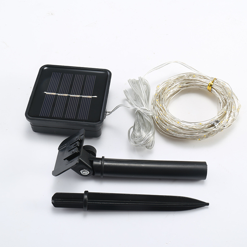 Picture of LED solar copper wire string lamp waterproof courtyard decorative lamp Christmas day color lamp solar string copper wire lamp