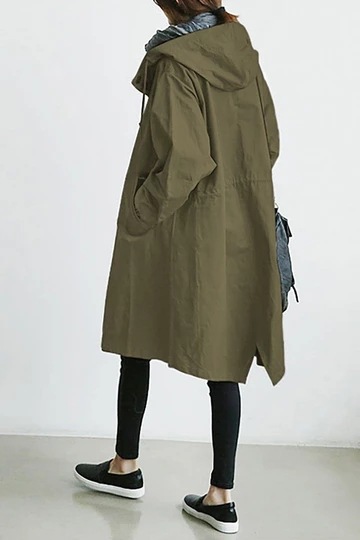 Picture of 2023 New Women's Windbreaker Autumn Mid-Length Small Casual Style Waist 8 Colors Select Fashionable and Easiest for Match