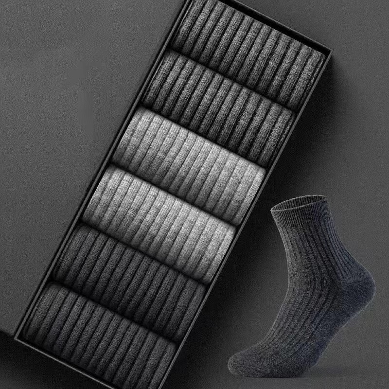 Socks men's stockings cotton mid-barrel deodorant men's socks long-barrel high-barrel trendy sports men's socks thickened basketball