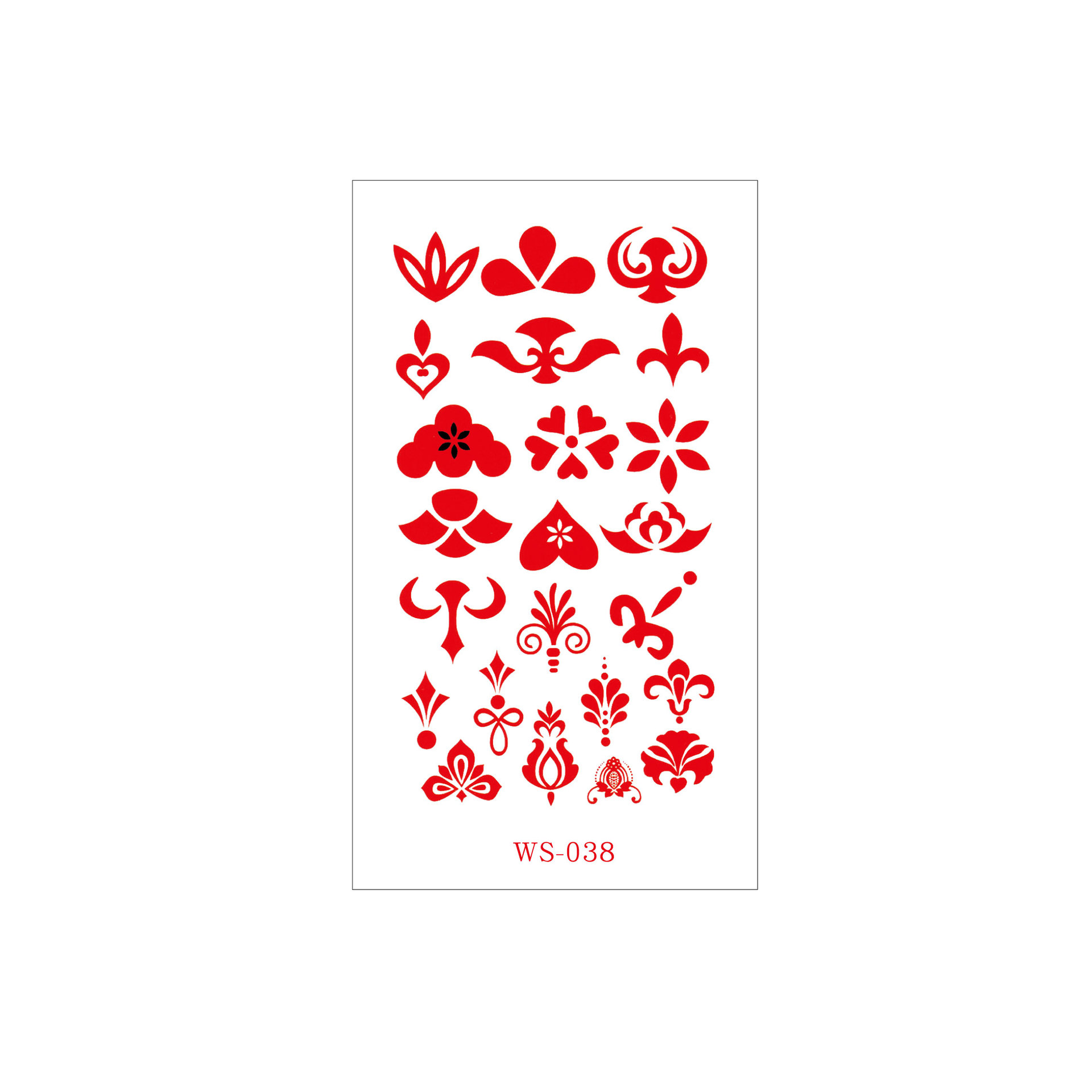 Picture of New Nezha Acrylic Face Tattoo Sticker Children's Forehead Print Eyebrow Sticker Waterproof Sweat Painted Face Sticker