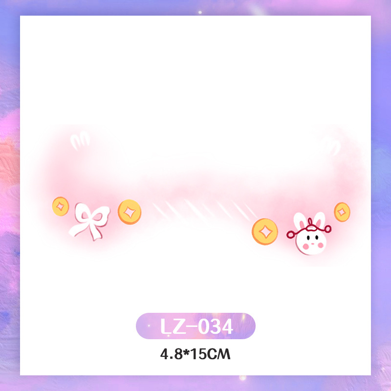 Picture of New Year's Day girl cute face makeup New year new year Creative face stickers love blush cute makeup stickers tattoo stickers