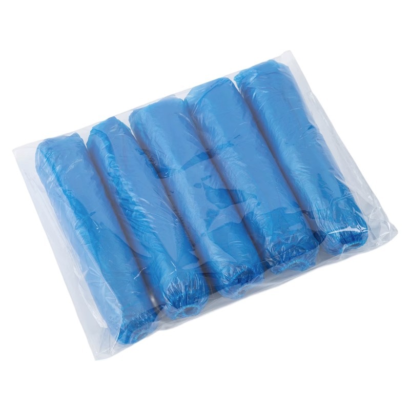 Picture of Thickened long disposable rainproof shoe cover portable rainy day long foot cover outdoor drifting pe boot cover wholesale