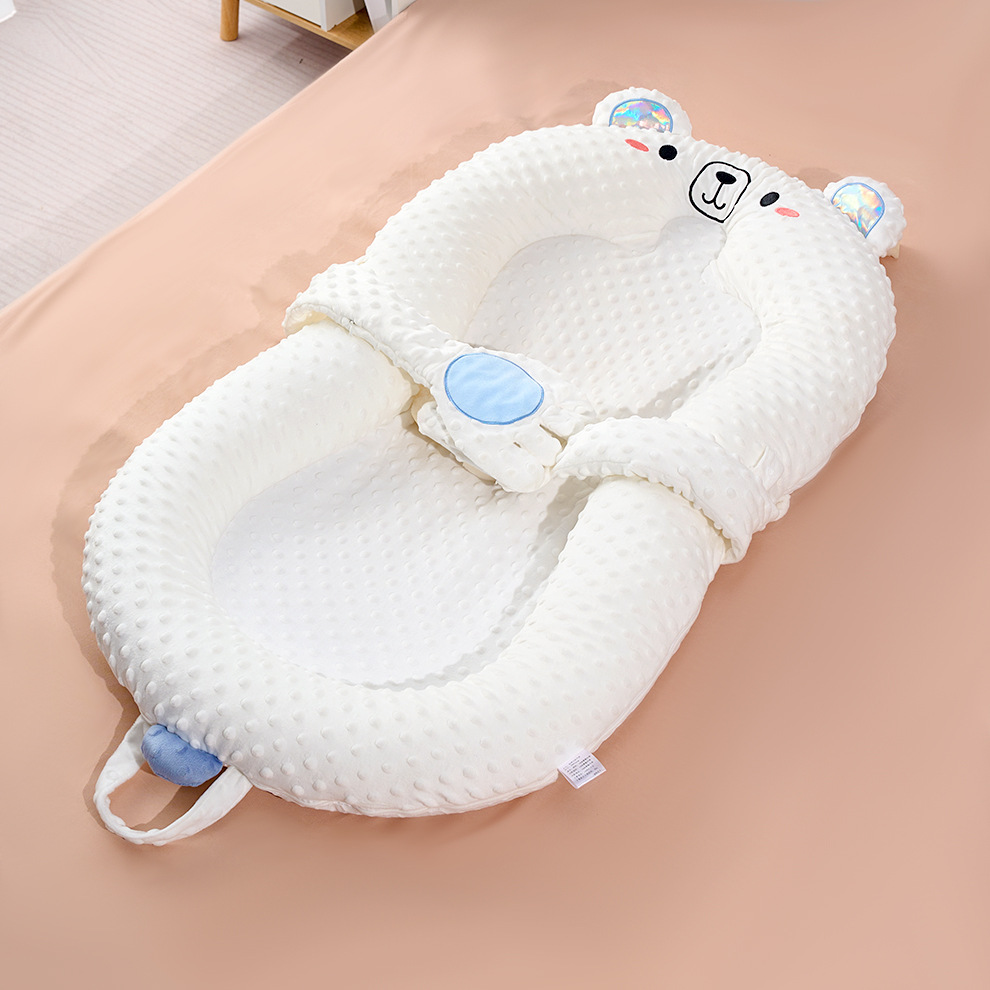 Picture of Infant bed bed multifunctional movable newborn soothing sleeping mat baby sleeping nest foldable anti-pressure ridge protection
