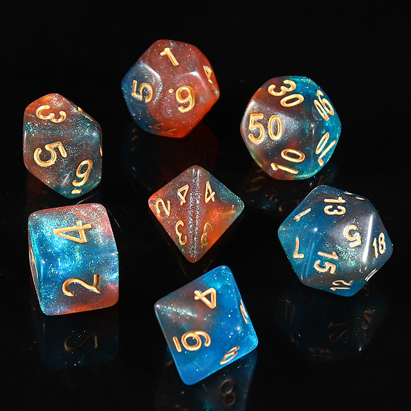 Picture of Star new multi-sided dice digital dice running group table game accessories 4/6/8/10/12/20 sieve props