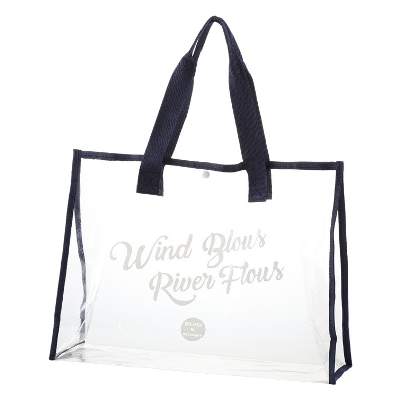 New Fashionable Waterproof Pvc Beach Bag, Transparent Toiletry Bag, Portable Travel Storage Bag, Swimming Bag