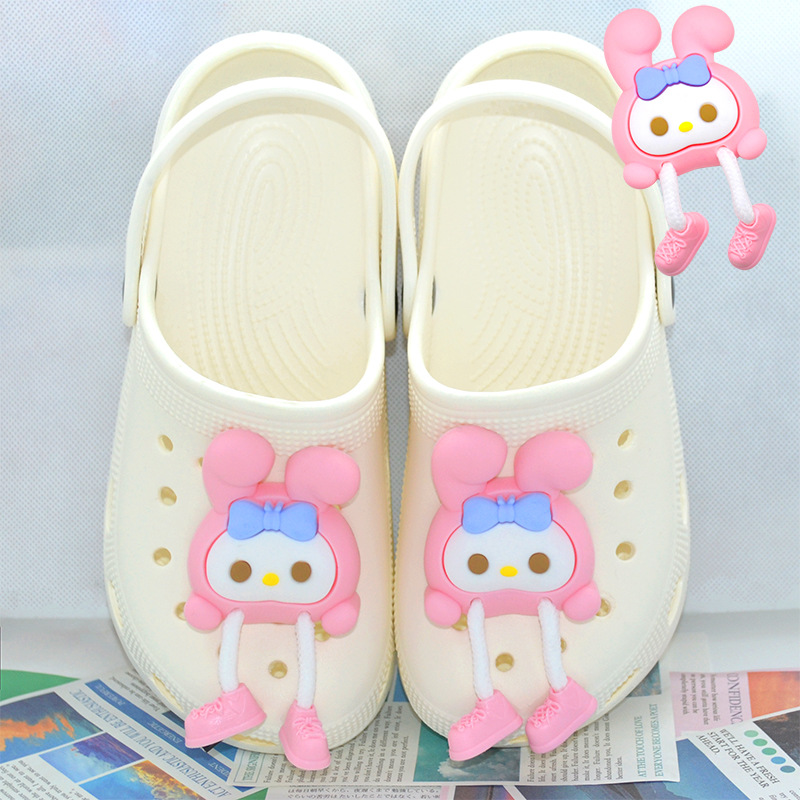 Croc Shoes Accessories Stereo Shoe Flower Decoration Accessories Shoe Buckle Jewelry Meile Di Frog Trendy Factory Cross-Border E-Commerce