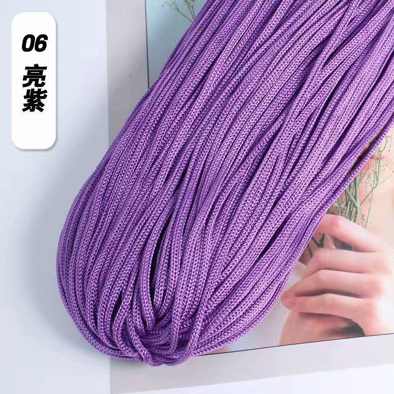 Picture of Light body thread ice silk thread hook hat hook thick hollow thread bright silk thread hand-woven off-shelf sun hat thick wool