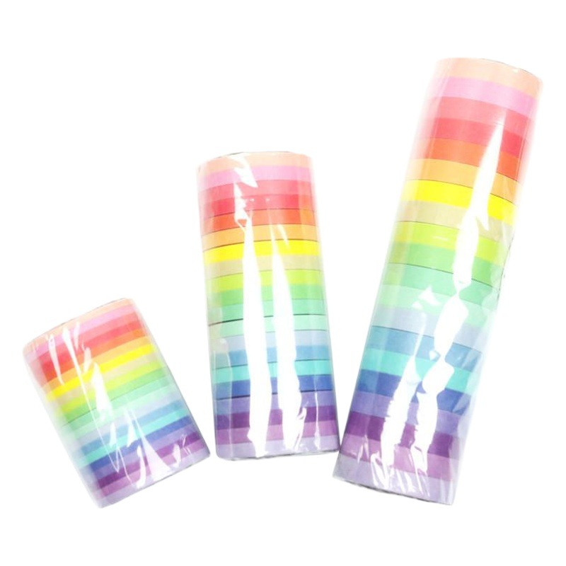 Amazon supply 20 rolls of solid color and paper tape 3/5/7.5mm narrow thin hand account frame braces cross-border wholesale
