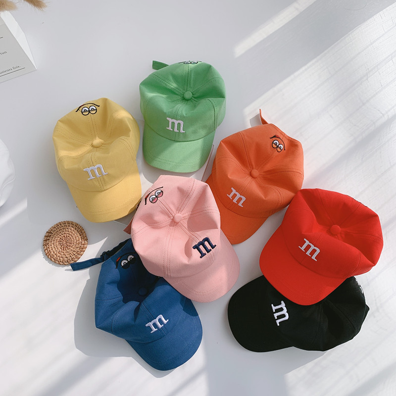Picture of Children's Hat Baby Spring and Autum Peaked Cap Korean Letter Embroider Boys Autum and Winter Girls Kidsren Baseball Cap