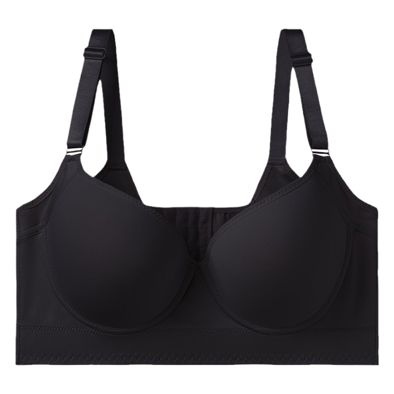 Cross-border in stock foreign trade hot underwear plus size seamless steel ring bra push up sports beauty back deep V bra