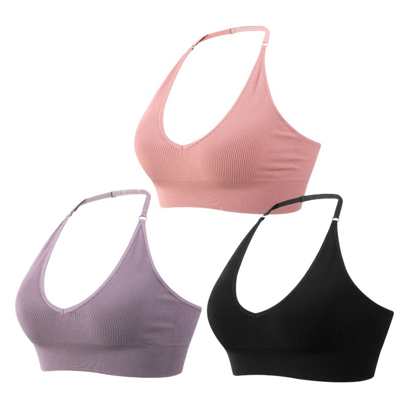 European and American Plus Size Underwear Triangle Cup Neck Adjustable Shoulder Strap Push-up Deep V Large Backless Thread Beautiful Back Bra