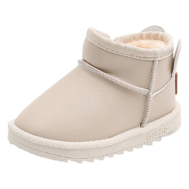 Children's Snow Boots 2024 Winter Baby Cotton Boots for Boys and Girls Thickeneded Warm Winter Shoes Waterproof Cotton Shoes Kidsren's Short Boots