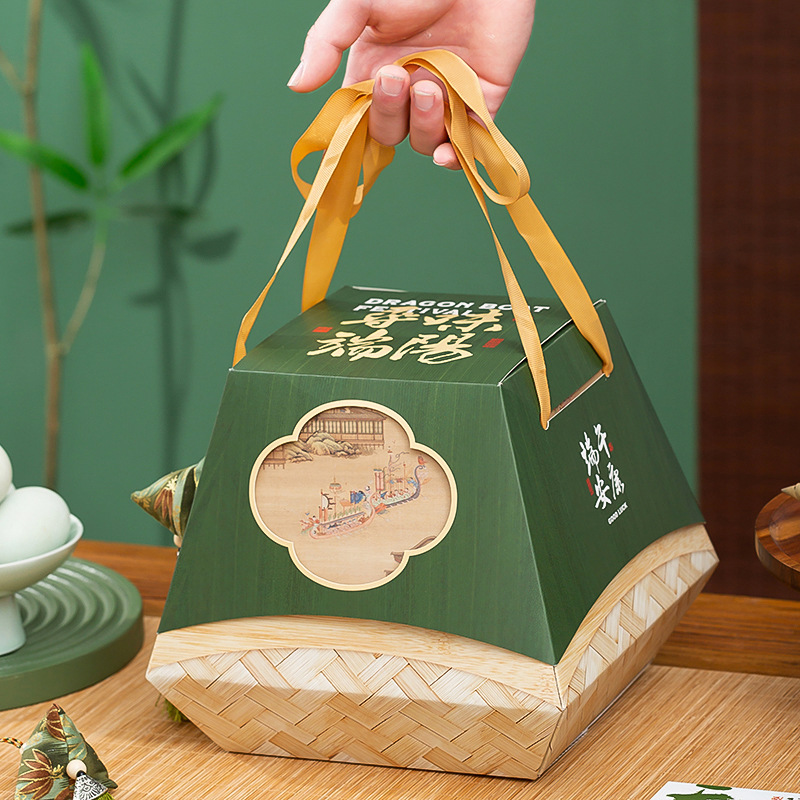 New High-end Dragon Boat Festival Large Capacity Duck Egg Corrugated Packaging Box Creative Chinese Native Product Gift Empty Box