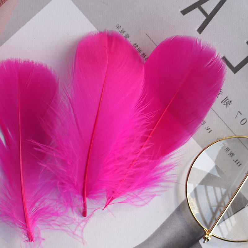 Picture of Color feather DIY floating dyeing goose feather dream catcher wave ball gift box filling decorative materials wholesale