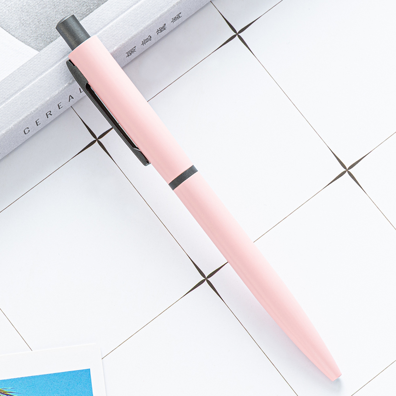 Picture of Spot Press Ball Pen wholesale multi-color metal ball pen office writing Stationery Gift advertising pen logo
