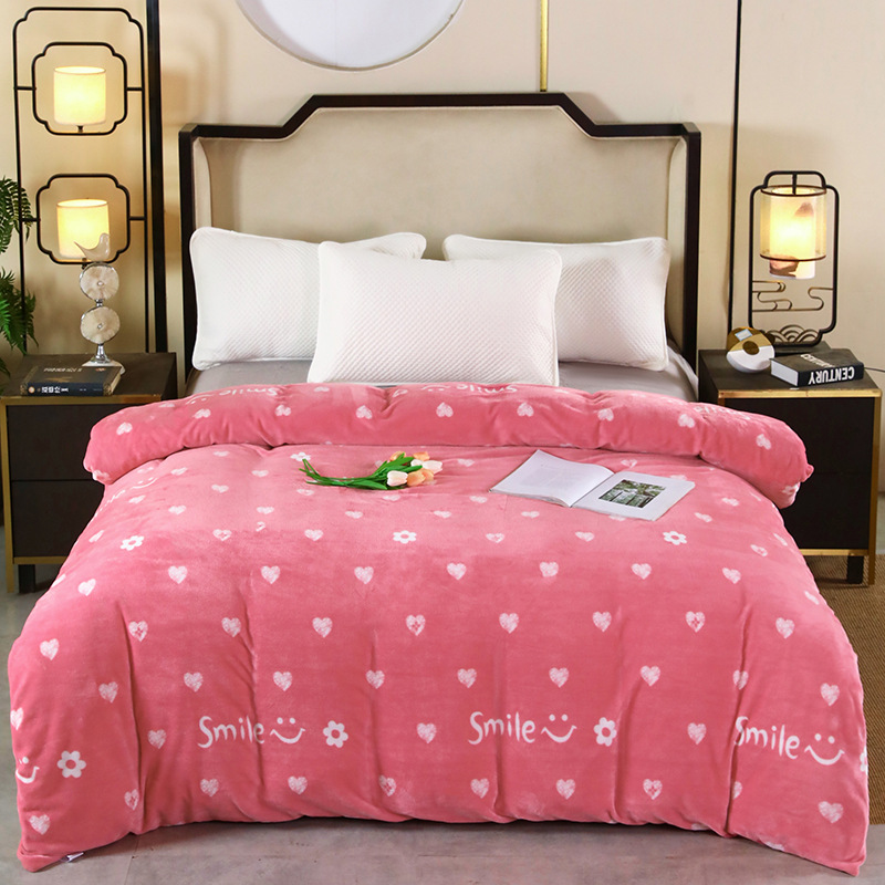Picture of [2024 new milk velvet winter quilt] autumn and winter warm thick milk velvet winter quilt double-sided student dormitory bedding