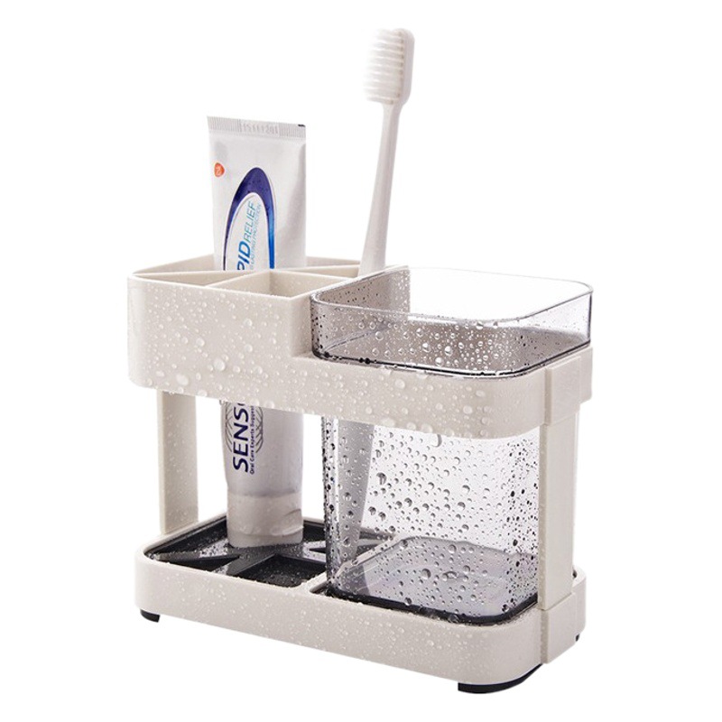 Washing Cup Toothbrush Holder 2-in -1 Household Couple Gargle Cup Student Dormitory Bathroom Simple Cute Japanese Style Women