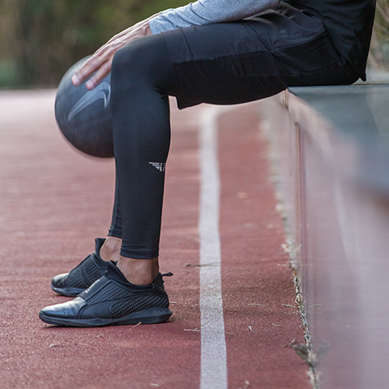 Picture of Sports Pants Men's Quick-drying Basketball Tight Compression Leggings Sports Outdoor Fitness Trousers Men's Compression Pants