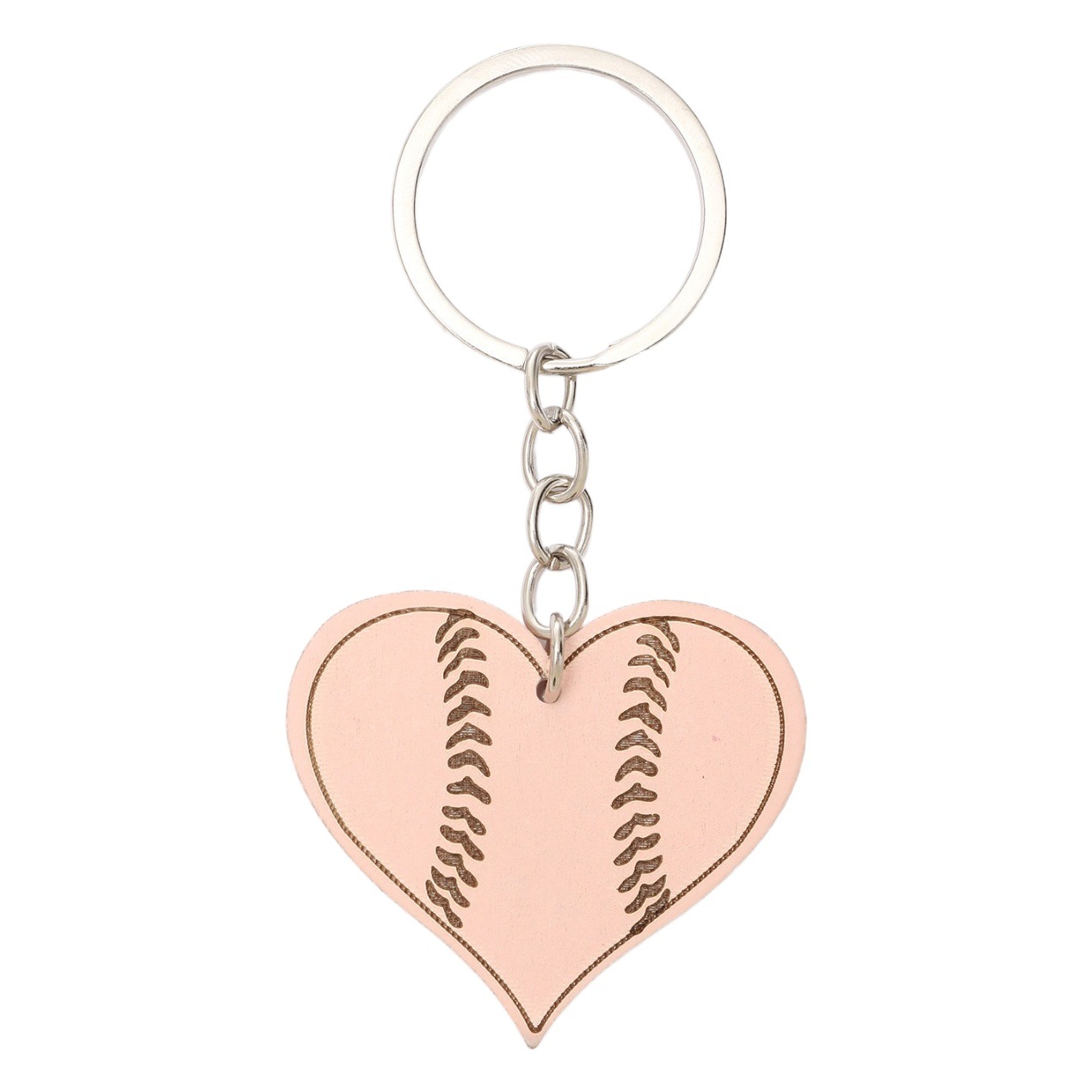 Yiwu wholesale cross-border wooden key chain love wood gift creative small pendant Europe and the United States laser engraving quick sale