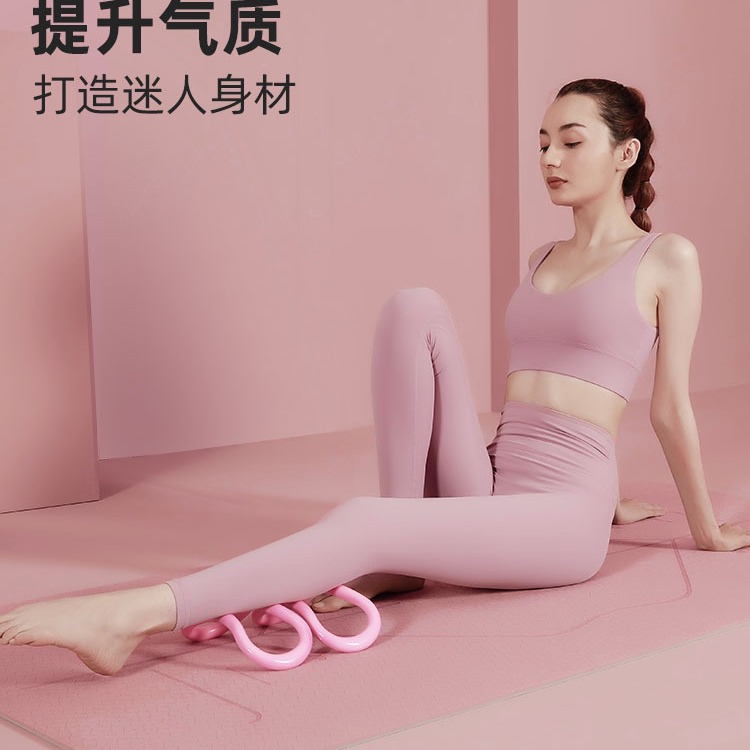 Picture of Light Flour Color Yoga Ring Pilates Ring Multi-Color Open Shoulder Open Back Fascia Stretching Massage Yoga Mat Portable