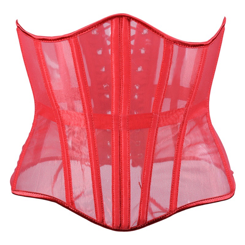 21153-16 Bone Long 27cm Summer Mesh Thin Fishbone Waist Breathable Waist Seal