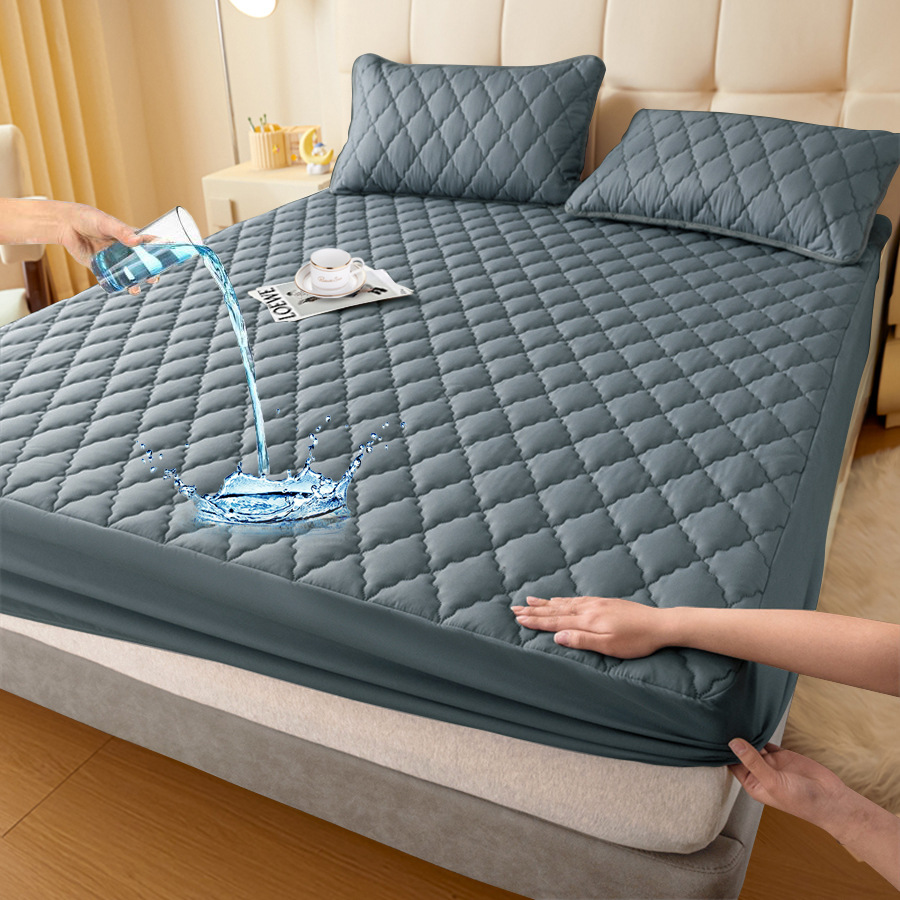 Picture of African Europe North America Japan Asia Temu Export Amazon Cross-Border Waterproof Fitted Sheet Urine Barrier Mattress Protector