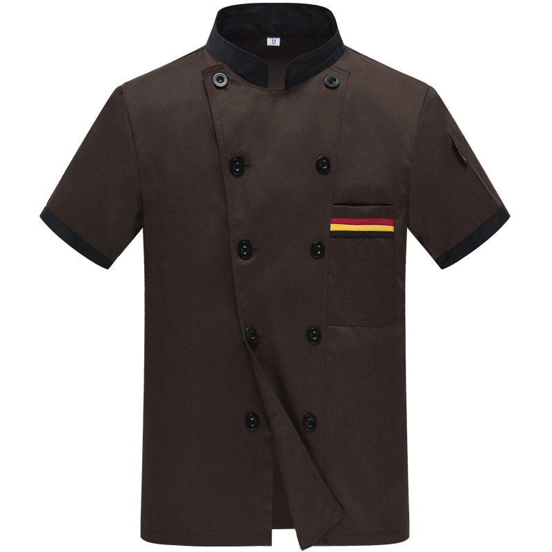 Picture of Restaurant Canteen Kitchen Clothing, Hotel Chef Work Clothes, Summer Clothing, Hotel Short-Sleeved Chef Clothes, Custom Made