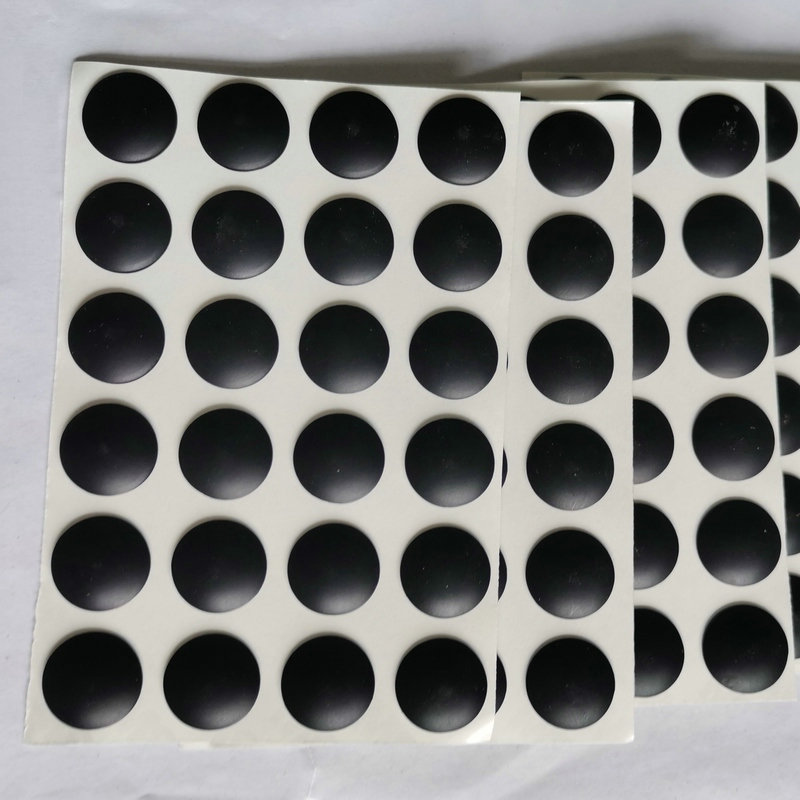 Picture of Round transparent silicone foot pad adhesive self-adhesive non-slip electrical appliance silicone gasket shock absorption seal silicone gasket