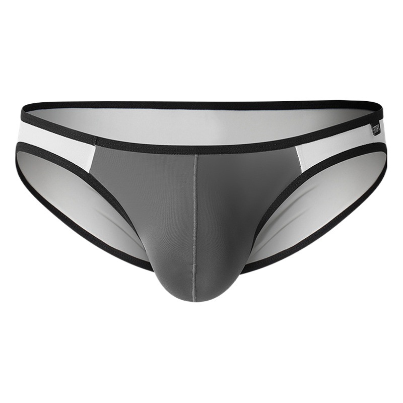 Gtopx Thin Single-Layer U Convex Men's Ice Silk Underwear Summer Breathable Low-Rise Briefs Breathable and Comfortable