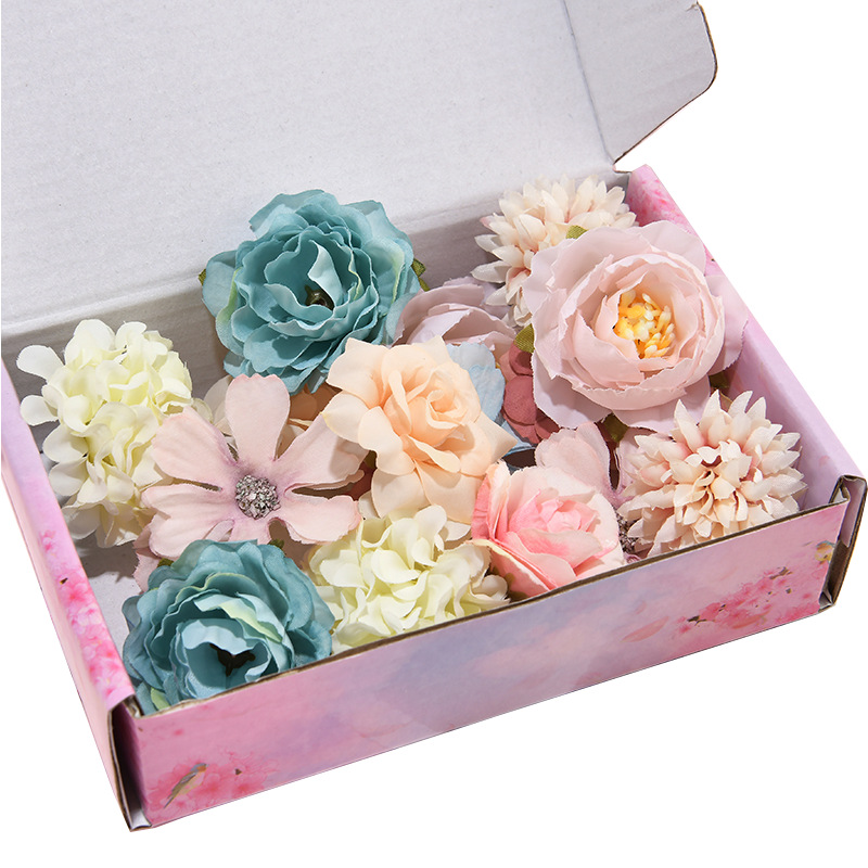 Picture of Simulation flower rose chrysanthemum lucky flower peony flower antique shooting Chinese clothing hair accessories diy pain bag material