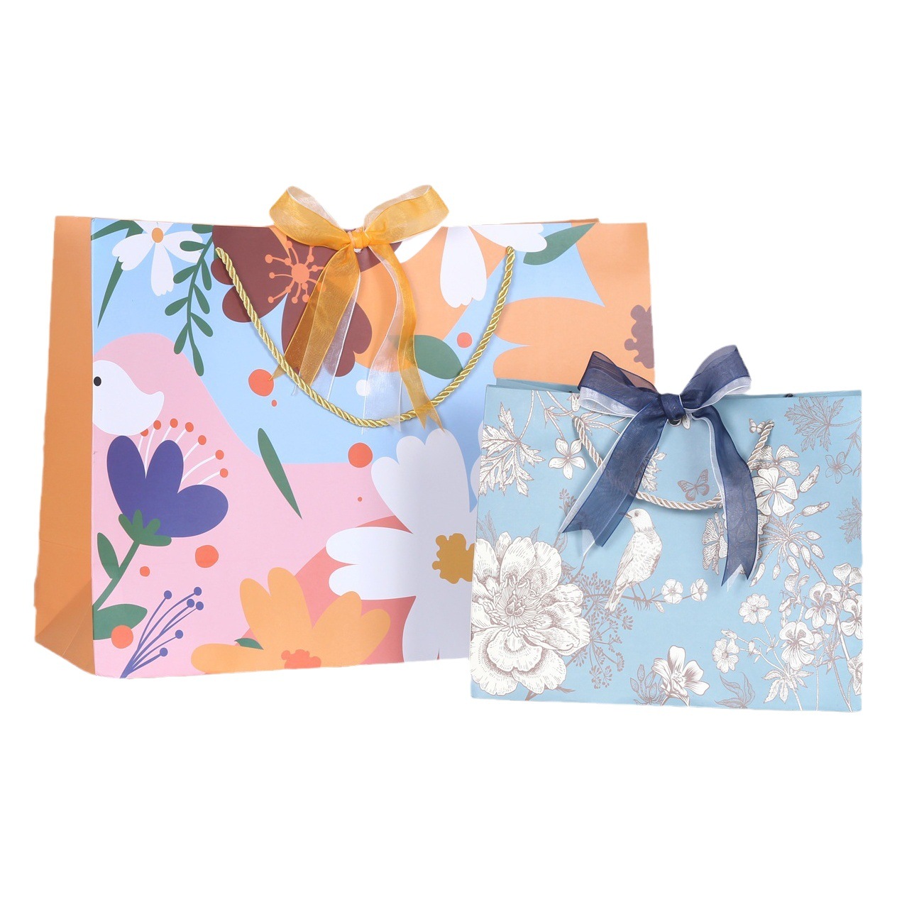 New Holiday Gift Packaging Bag Ins Style Sen Style Portable Paper Bag Wedding Baby Gift Bag